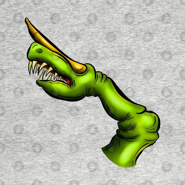 Zombie Finger Alien Cartoon by Squeeb Creative